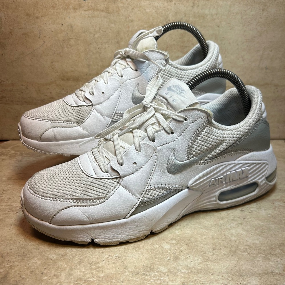 Nike Air Max Excee Mens 8.5 White Metallic‎ Silver CD5432-121 Running Shoes